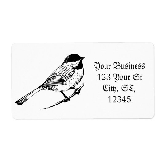 Étiquette Tonnerre de chickadee à calotte noire (Devant)