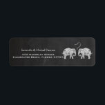 Étiquette Tonnes d'amour Mariage Elephant Couple Chalkboard<br><div class="desc">Couple Elephant Couple Chalkboard personnalisé Mariage/Maison de chauffage Déménagement Retour Adresse Étiquettes ou Entreprise Entreprise Personnalisable Livraison Étiquettes de adresse de messagerie. S'il vous plaît personnaliser avec votre propre texte en fonction de l'occasion ou cliquez sur le bouton "Customiser" pour aller à l'outil de conception où vous pouvez ajouter du...</div>