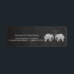 Étiquette Tonnes d'amour Mariage Elephant Couple Chalkboard<br><div class="desc">Couple Elephant Couple Chalkboard personnalisé Mariage/Maison de chauffage Déménagement Retour Adresse Étiquettes ou Entreprise Entreprise Personnalisable Livraison Étiquettes de adresse de messagerie. S'il vous plaît personnaliser avec votre propre texte en fonction de l'occasion ou cliquez sur le bouton "Customiser" pour aller à l'outil de conception où vous pouvez ajouter du...</div>
