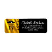 Étiquette Tonton or | Noir Grad Casquette Année Monographie (Devant)