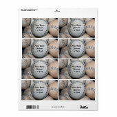 Étiquette Top Baseball (Feuille entière)