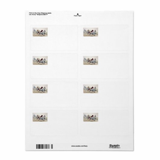 Étiquette TOP Harness Racing (Feuille entière)