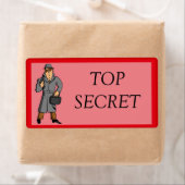 Étiquette Top Secret Avec Spy (En situation)