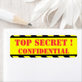 Étiquette top secret - confidentiel (En situation)