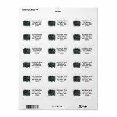 Étiquette Torenia Edited (Feuille entière)