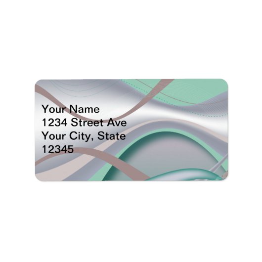 Étiquette Tornade Abstraite à la menthe de chocolat (Devant)