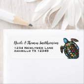 Étiquette Tortue colorée (En situation)