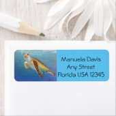 Étiquette Tortue de mer (En situation)