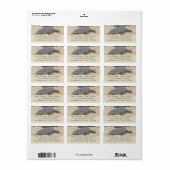 Étiquette Tortue marine hawaïenne (Feuille entière)