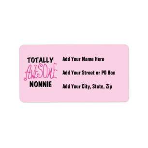Étiquette Totalement génial Nonnie Pink Tshirts et cadeaux