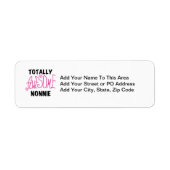 Étiquette Totalement génial Nonnie Pink Tshirts et cadeaux (Devant)