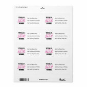 Étiquette Totalement génial Nonnie Pink Tshirts et cadeaux (Feuille entière)