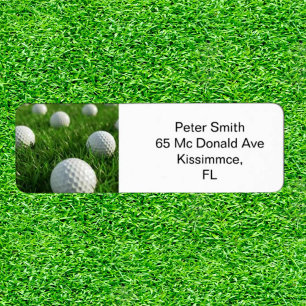 Étiquette Touche Parfaite À Thème Golf