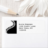 Étiquette Touches de piano courbées (En situation)