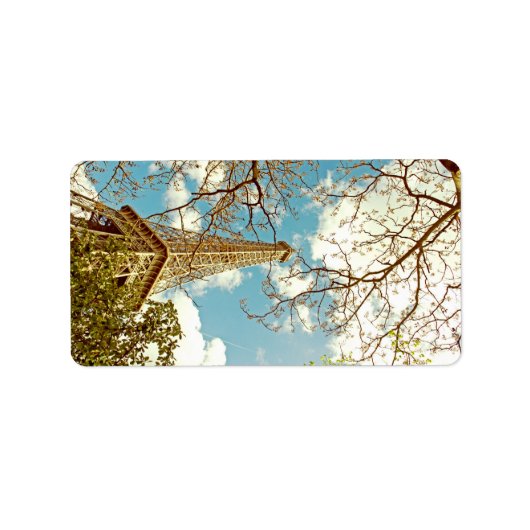 Étiquette Tour Eiffel (Devant)