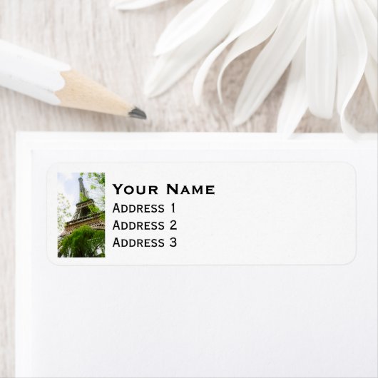 Étiquette Tour Eiffel (En situation)