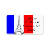 Étiquette Tour Eiffel France (Devant)