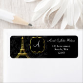 Étiquette Tour Eiffel Mariage français (En situation)