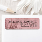 Étiquette Tour Fleur de Paris Eiffel | rose (En situation)