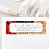 Étiquette Tournée du Conversation Noir Art Nouveau (En situation)