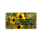 Étiquette Tournesol (Devant)