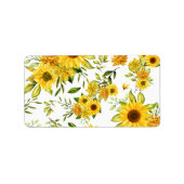 Étiquette Tournesol 8 (Devant)