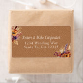 Étiquette Tournesol en terre cuite de Bohême (En situation)