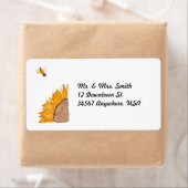 Étiquette Tournesol et abeille (En situation)