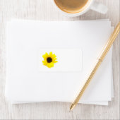 Étiquette Tournesol jaune (En situation)