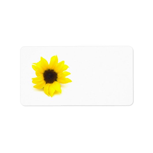 Étiquette Tournesol jaune (Devant)