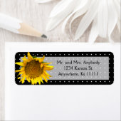 Étiquette Tournesol pointu (En situation)