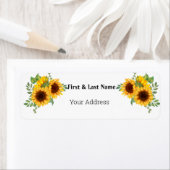 Étiquette Tournesol simple (En situation)