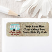 Étiquette Tous Ceux Qui Se Promènent Ne Sont Pas Perdus Camp (En situation)