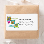 Étiquette Tout le monde aime les chats (En situation)