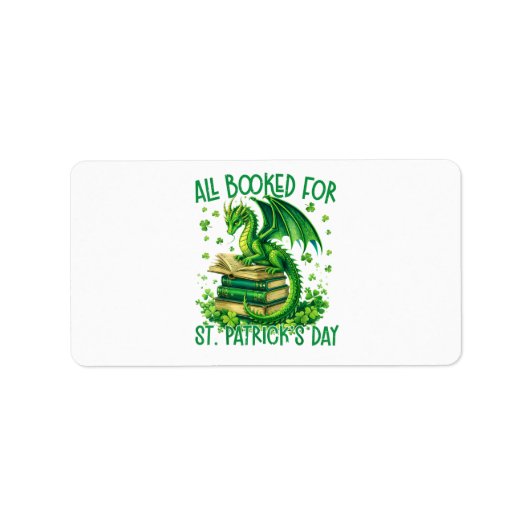 Étiquette Tout réservé pour la Saint-Patrick (Devant)