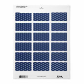 Étiquette Toute image ou logo commercial modifiable Dark Nav (Feuille entière)