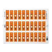 Étiquette Tracer ou traiter Ghost Cute Halloween Adresse de  (Feuille entière)