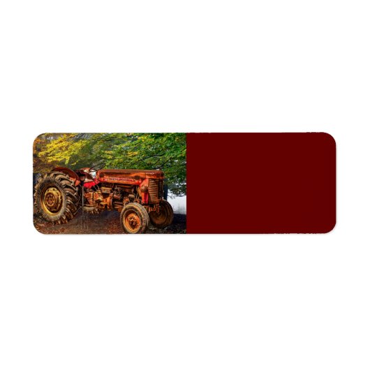 Étiquette Traceur de la ferme rouge (Devant)