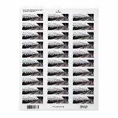 Étiquette Train à la station en Suisse (Feuille entière)