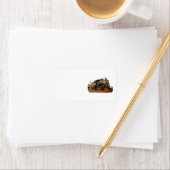 Étiquette Train à vapeur (En situation)