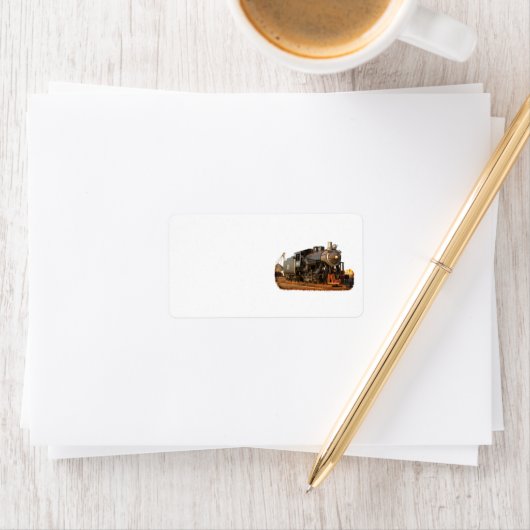 Étiquette Train à vapeur (En situation)