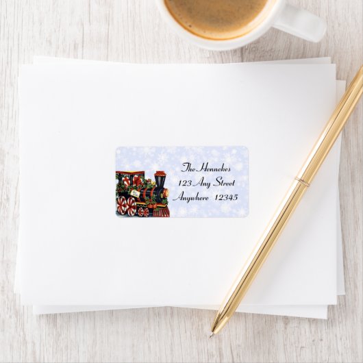 Étiquette Train de vacances (En situation)