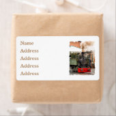 ÉTIQUETTE TRAINS À VAPEUR (En situation)