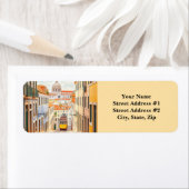 Étiquette Tramway Alfama de Lisbonne (En situation)