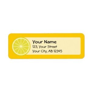 Étiquette Tranche de citron