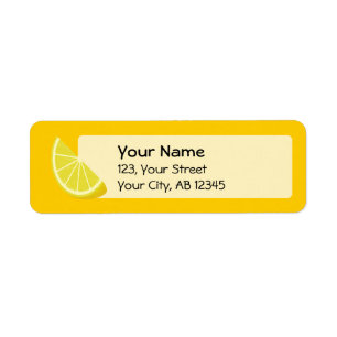Étiquette Tranche de citron