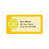 Étiquette Tranche de citron (Devant)