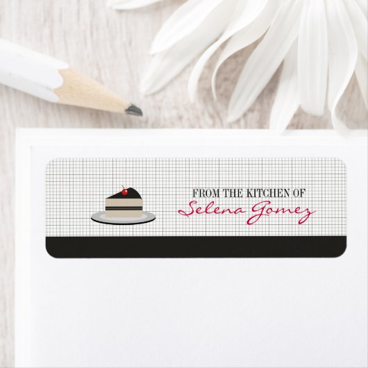 Étiquette Tranche de gâteau (En situation)