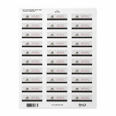 Étiquette Tranche de gâteau (Feuille entière)