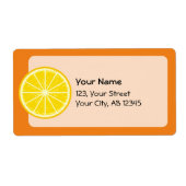 Étiquette tranche orange (Devant)